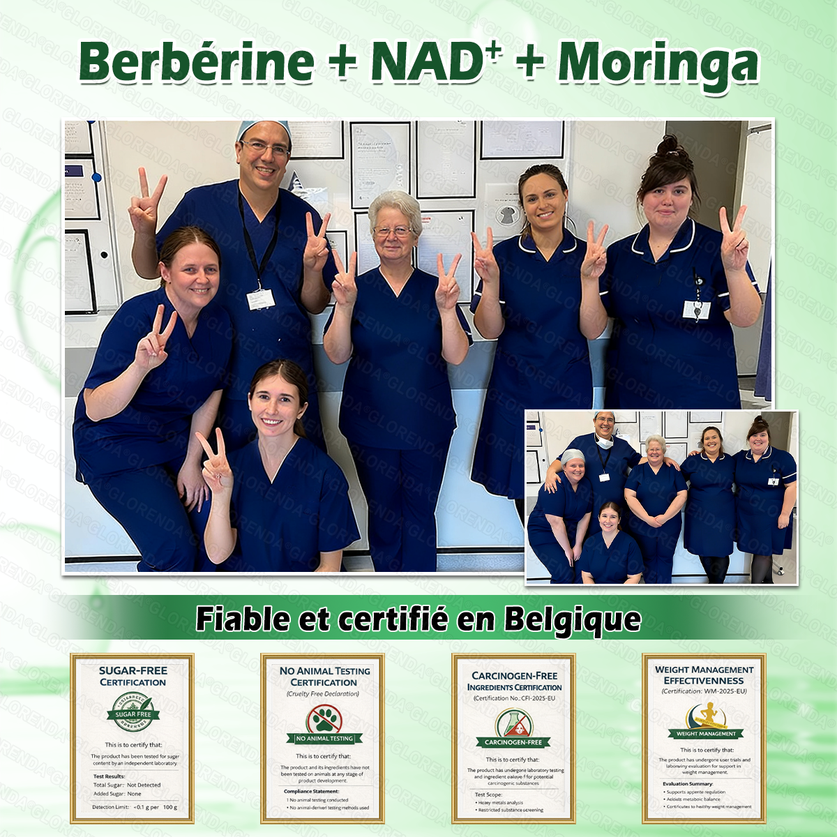 Boutique officielle🌐𝑴𝒖𝒓won® Moringa · Berbérine + NAD+ – Patch Microneedle Nano Avancé 10-en-1 (1×/jour, résultats visibles en 7 jours) | Obésité, relâchement cutané, apnée du sommeil, articulations, etc.