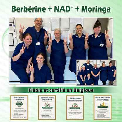Boutique officielle🌐𝑴𝒖𝒓won® Moringa · Berbérine + NAD+ – Patch Microneedle Nano Avancé 10-en-1 (1×/jour, résultats visibles en 7 jours) | Obésité, relâchement cutané, apnée du sommeil, articulations, etc.